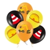 Balony urodziny dekoracja koparka kask mix 6x